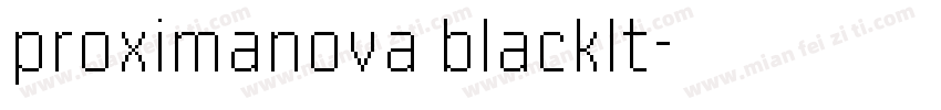 proximanova blacklt字体转换